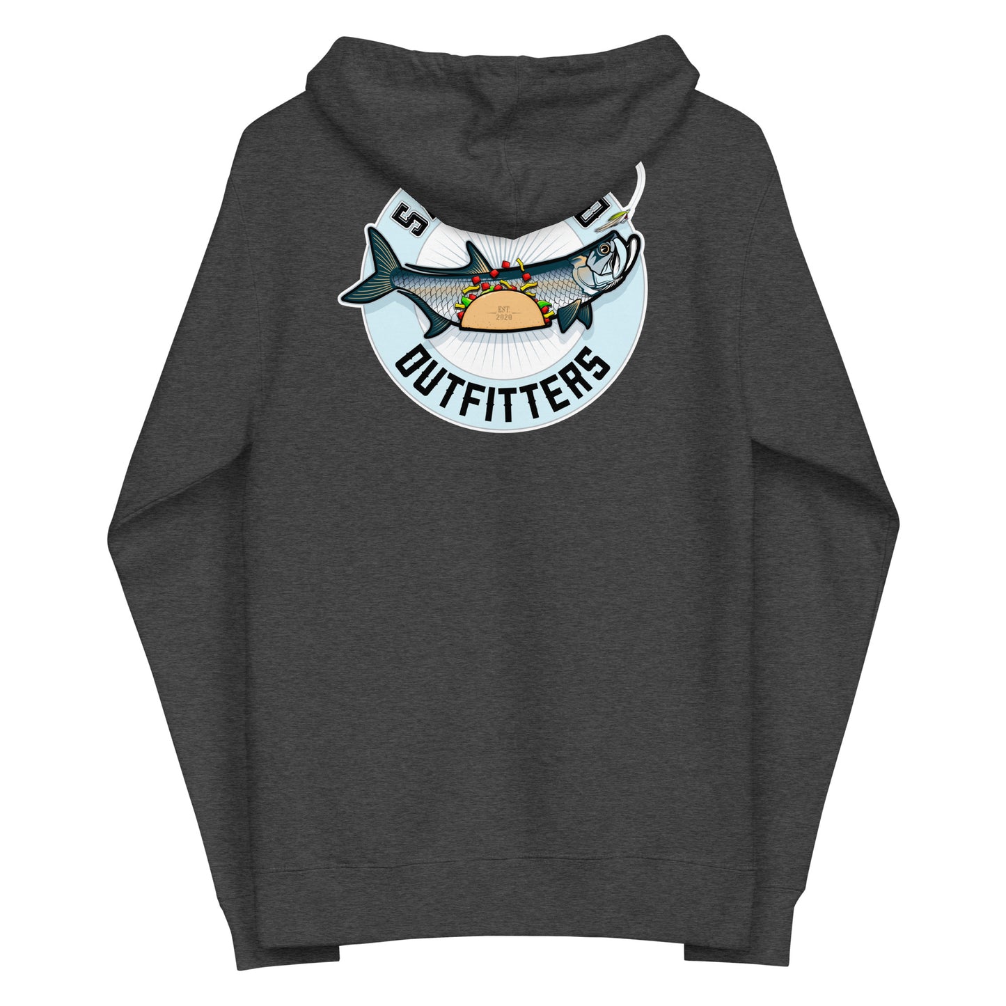 Salty Taco Outfitters Unisex fleece zip up hoodie