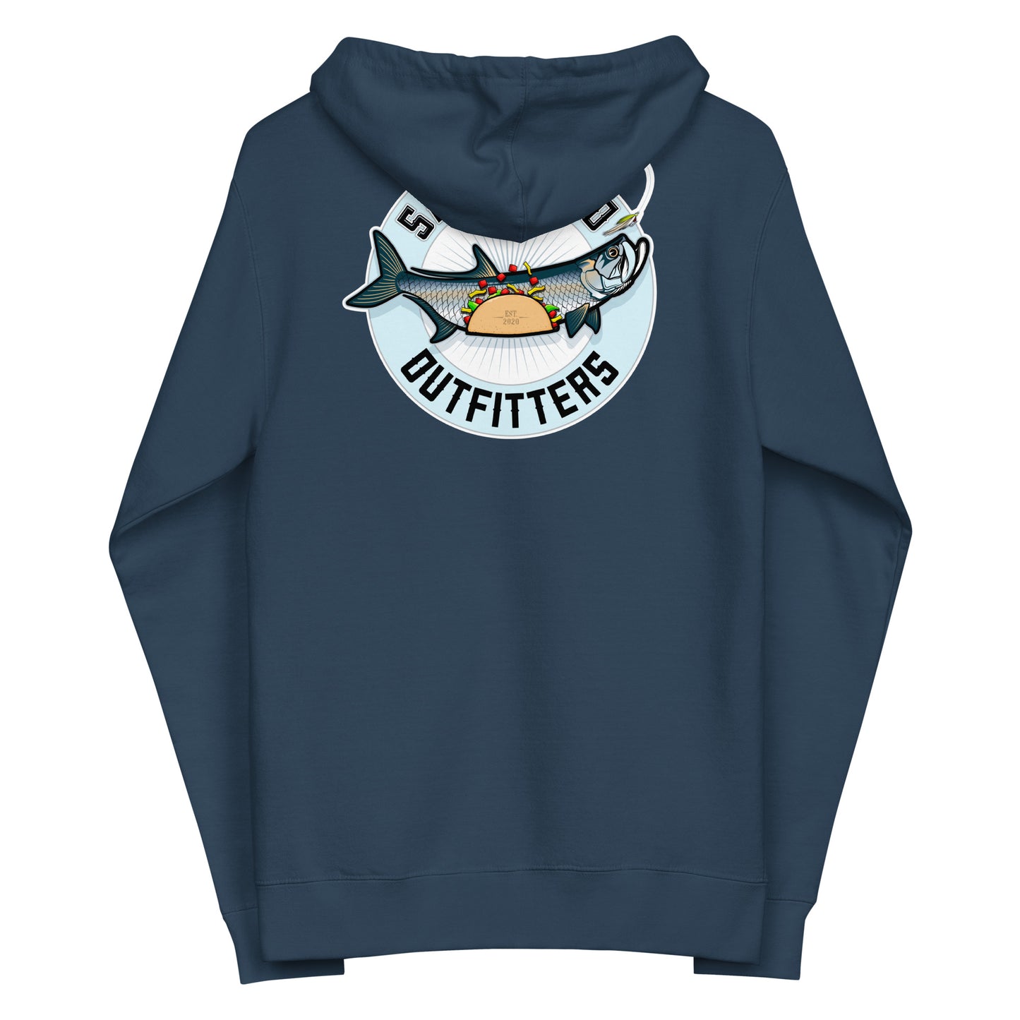 Salty Taco Outfitters Unisex fleece zip up hoodie